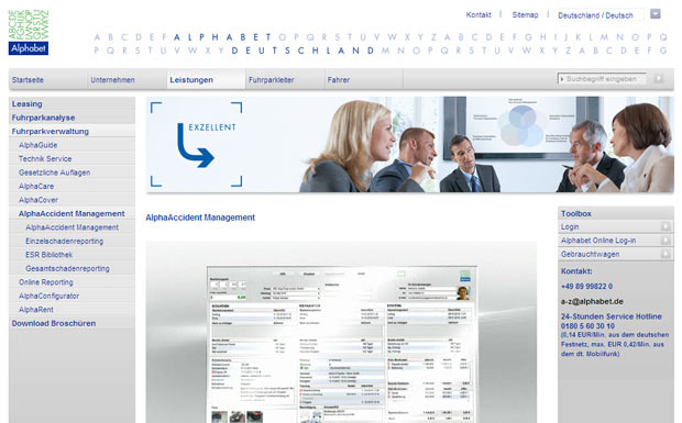 Alphabet Fuhrparkmanagement 