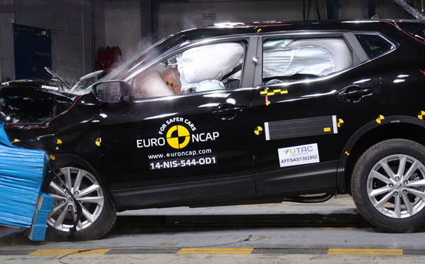 Nissan Qashqai im Euro-NCAP-Crashtest Nissan Qashqai im Euro-NCAP-Crashtest