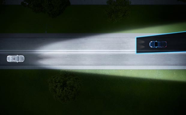 Volvos intelligenter Fernlicht-Assistent Volvos intelligenter Fernlicht-Assistent