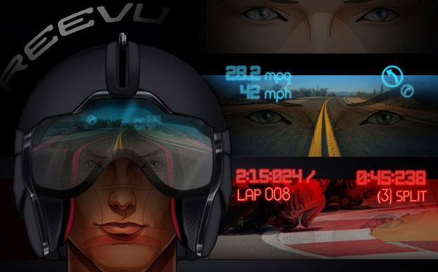 Reevu Head-up-Display für Motorradfahrer Reevu Head-up-Display für Motorradfahrer