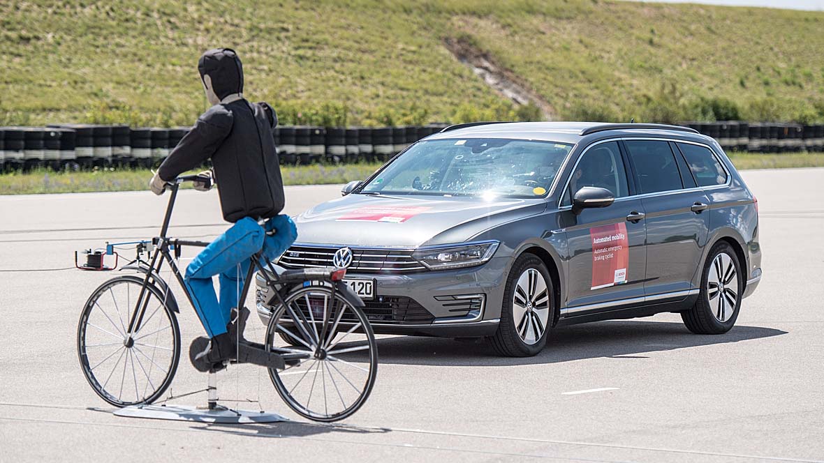 Notbremsassistent Bosch Radfahrer Notbremsassistent Bosch Radfahrer
