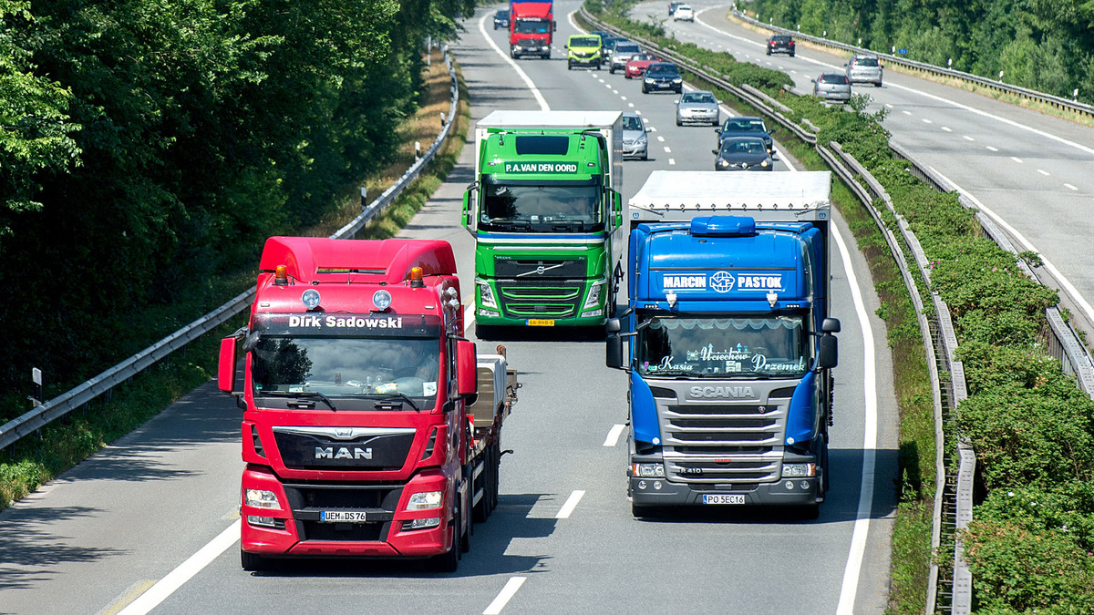 Lkw Autobahn Lkw Autobahn