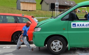Transporter im Crashtest Transporter im Crashtest