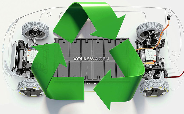 Batterie-Recycling VW